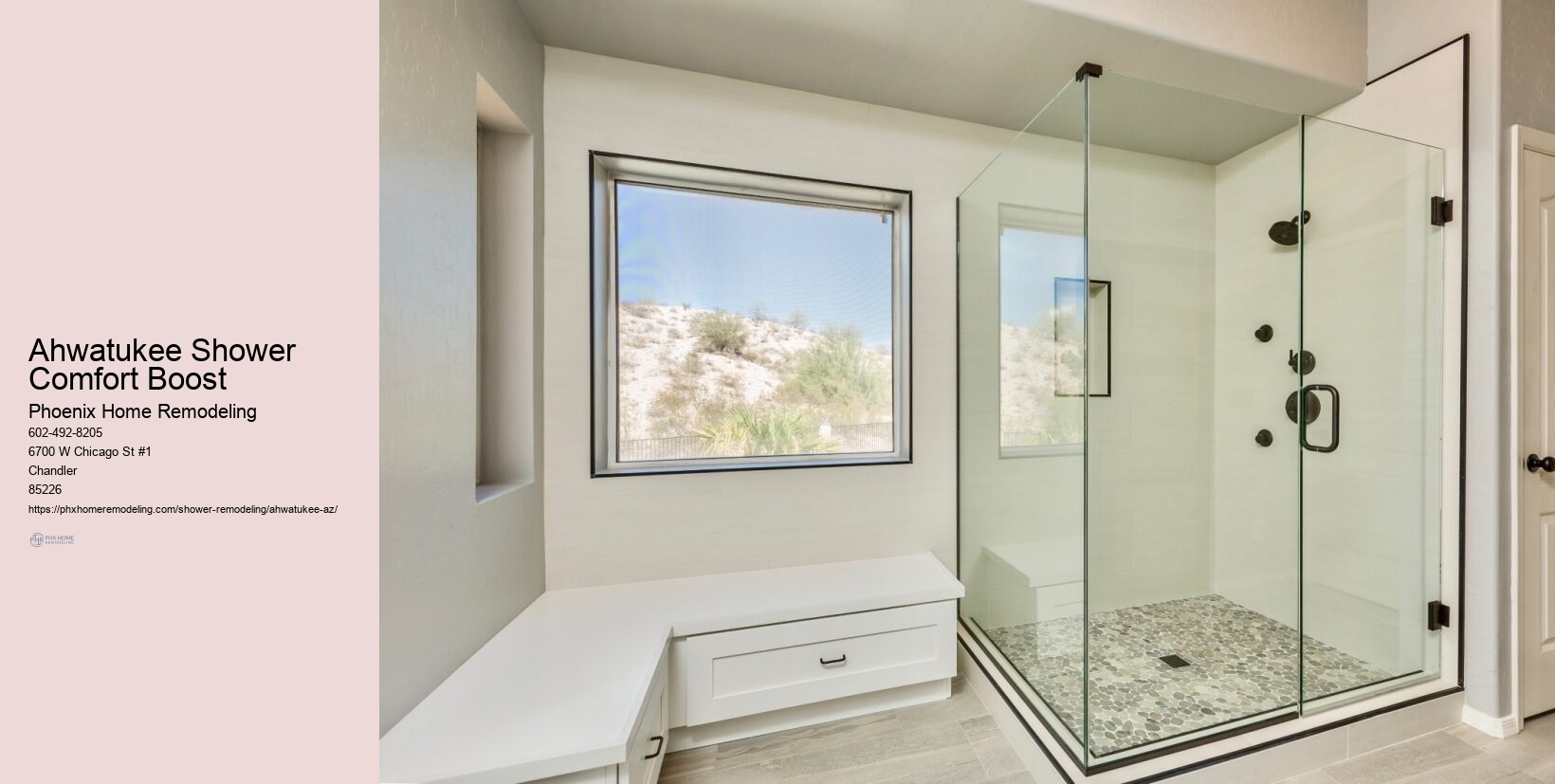 What are the best materials for a shower remodel in Ahwatukee