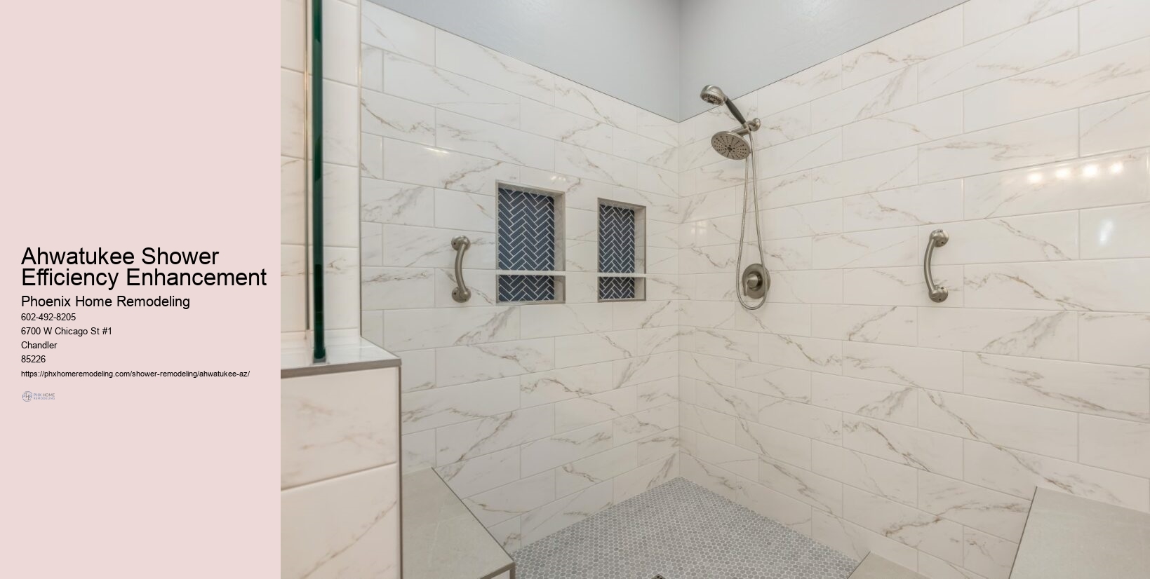 Ergonomic Shower Design Ahwatukee