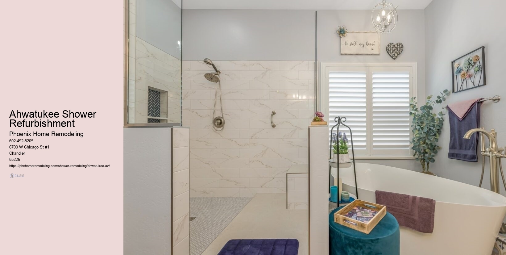 Are there eco-friendly shower options available in Ahwatukee