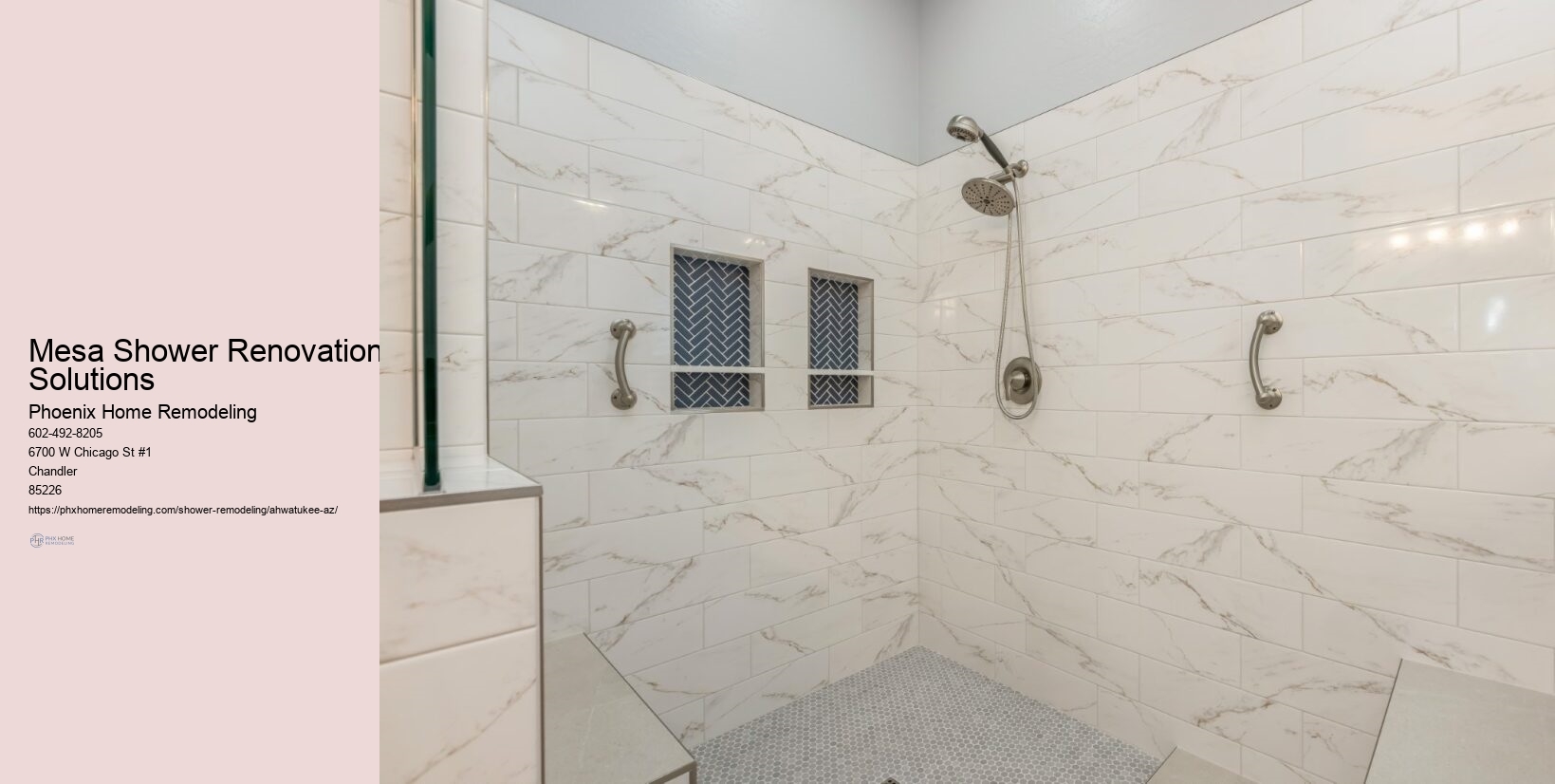 Luxury Shower Features Ahwatukee