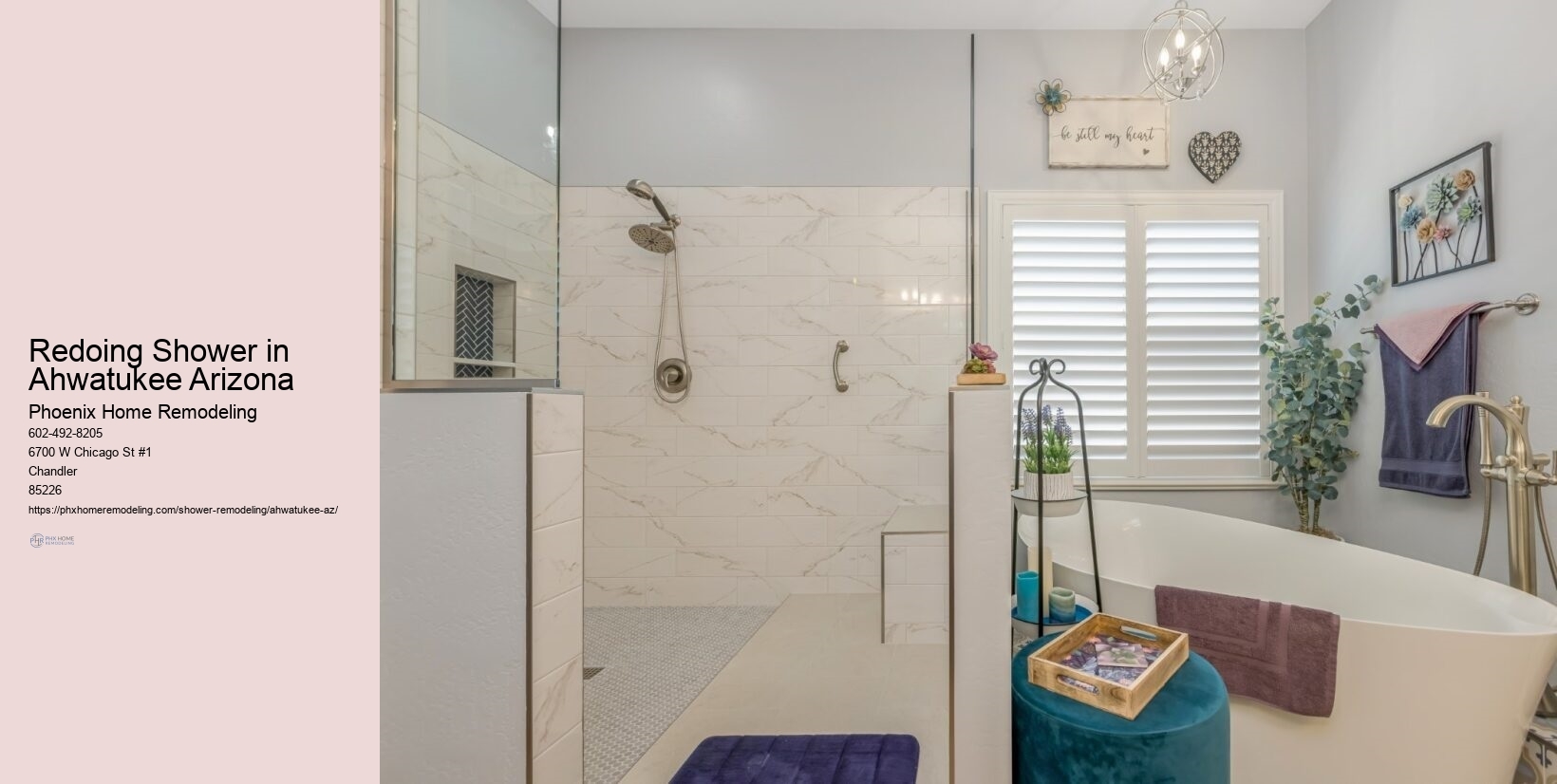 Personalized Shower Design Ahwatukee