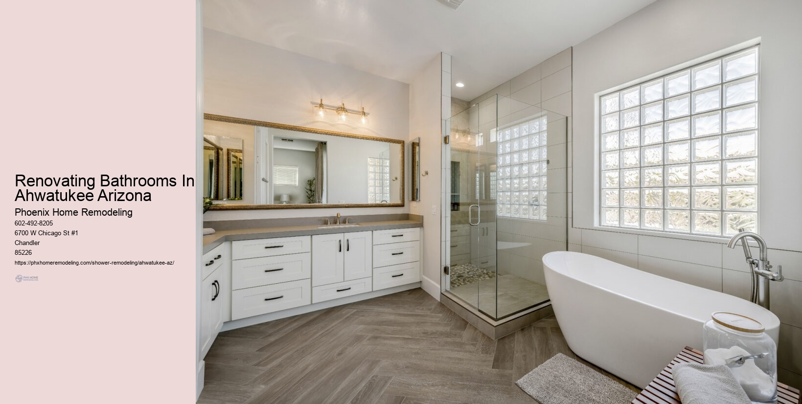 What lighting is best for a shower in Ahwatukee