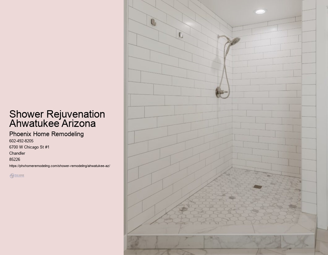 Shower Aesthetics Upgrade Ahwatukee