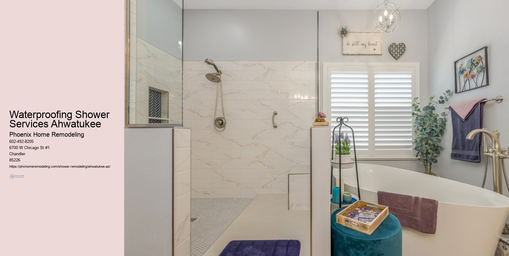 How much does a shower remodel cost in Ahwatukee