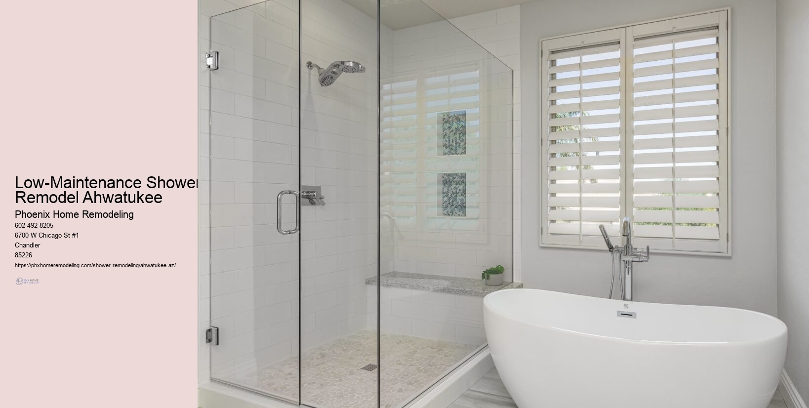 Low-Maintenance Shower Remodel Ahwatukee