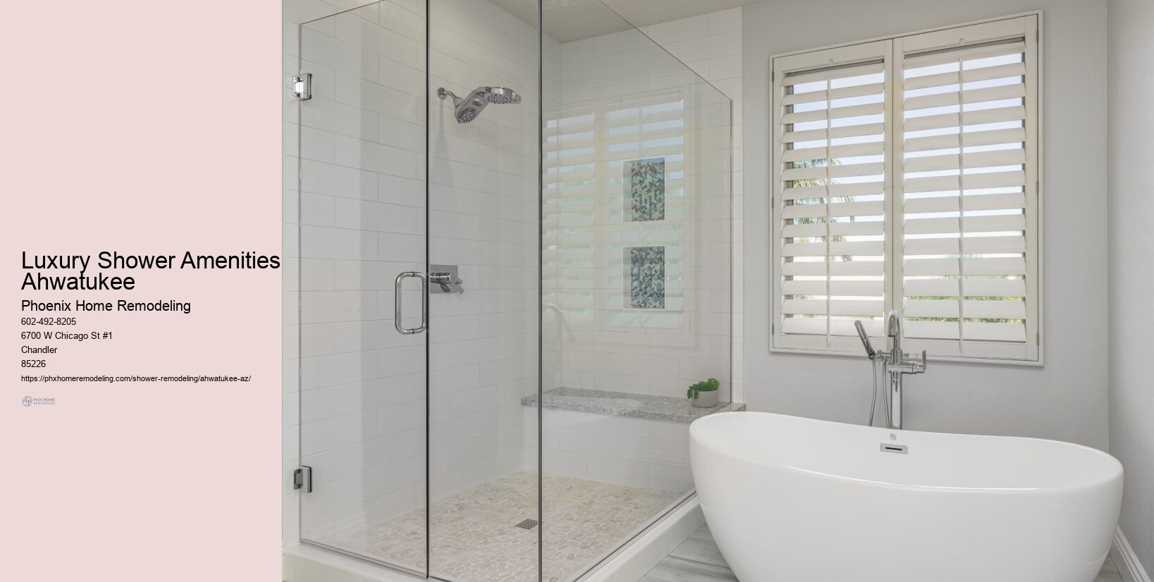 Luxury Shower Amenities Ahwatukee