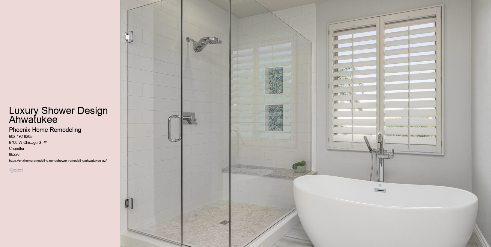 Luxury Shower Design Ahwatukee