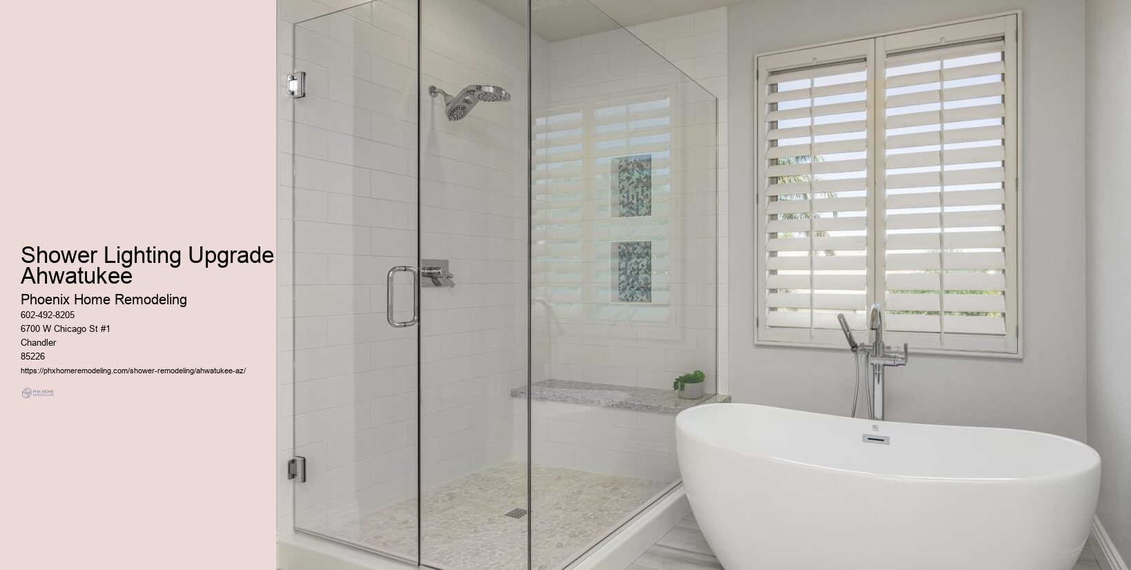 Shower Lighting Upgrade Ahwatukee