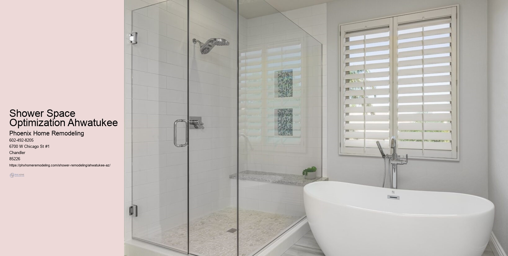 Shower Space Optimization Ahwatukee