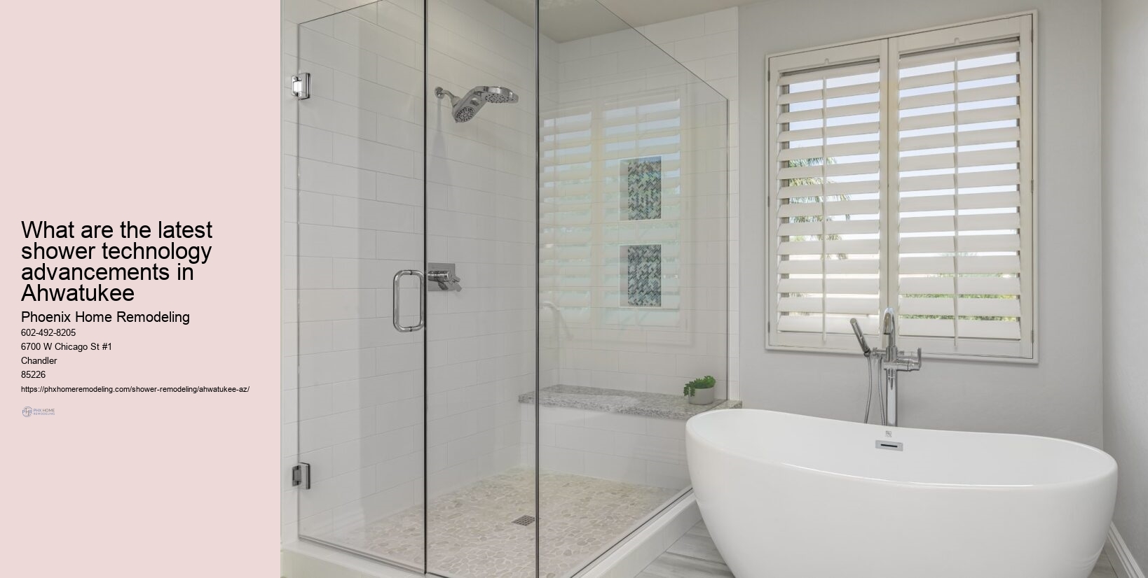 What are the latest shower technology advancements in Ahwatukee