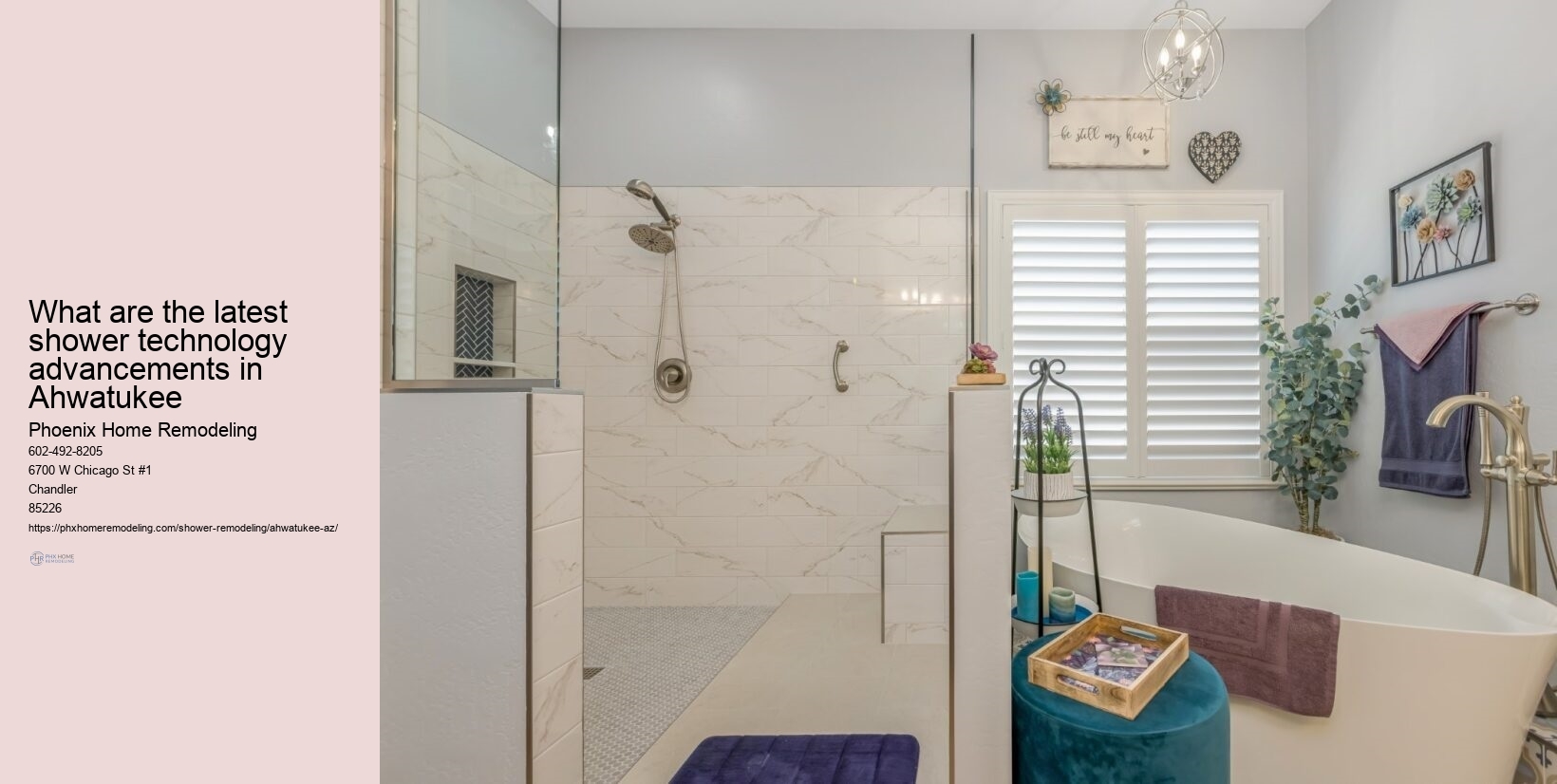 Are there eco-friendly shower remodel options in Ahwatukee